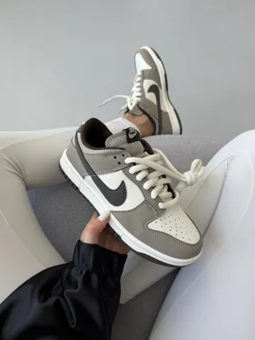 NIKE SB DUNK | GREY / WHITE / BLACK SWOOSH premium (2)